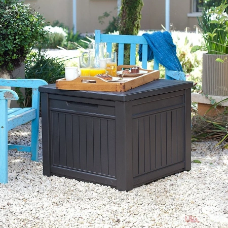 Стол-сундук CUBE WOOD, графит [237778]