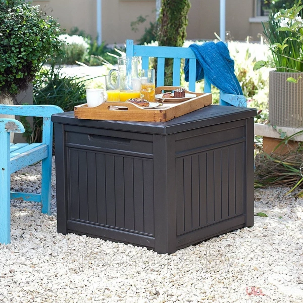 Стол-сундук CUBE WOOD, графит [237778]