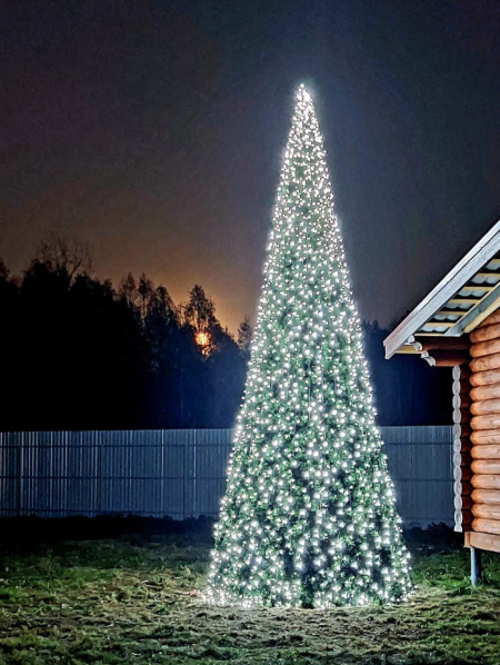 Большая уличная каркасная ель для 3D освещения 