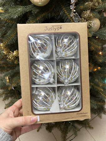 Шар пластиковый декорированный