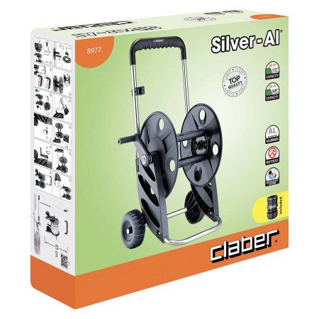 Катушка/тележка для шланга Claber Silver Al
