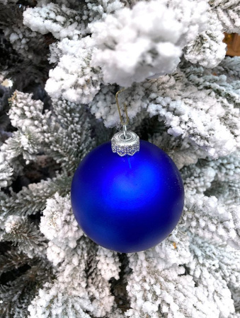 Шары пластиковые, синие мат. Шары пластиковые, матовые синие