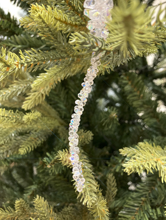 Елочное украшение сосулька 34см [62965]