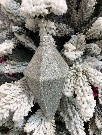 Украшение елочное "Кристалл" серебро