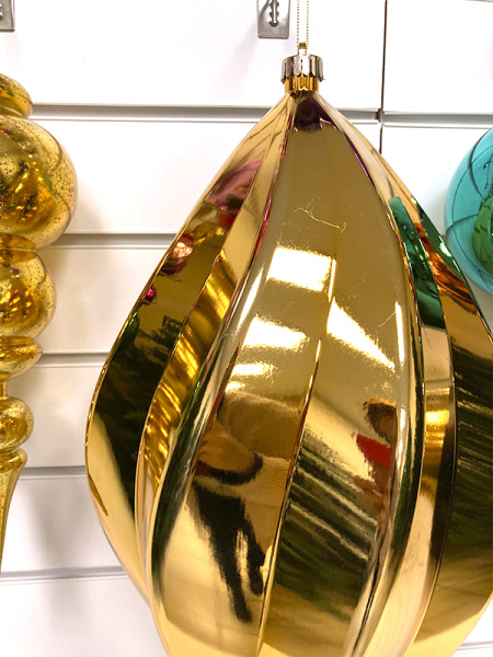 Украшение елочное "Сосулька" 60см золотой [HL202514]