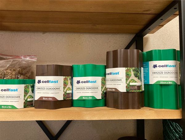 Бордюр для клумб 10см*9м, коричневый