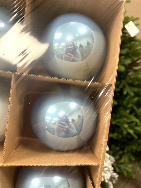 Шар елочный стекл. 8 см, [51]