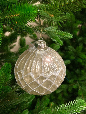 Шар елочный стекл. [5687-8]