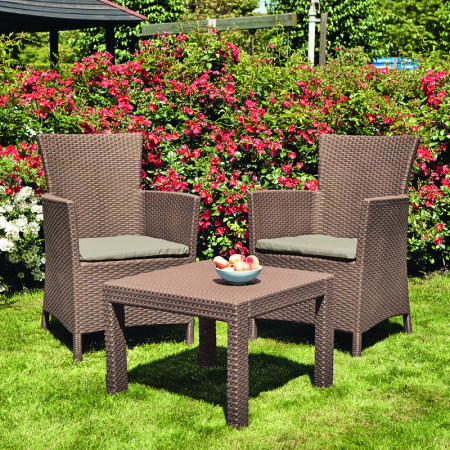 Комплект мебели из искусственного ротанга Rosario balcony set, коричневый [258839]