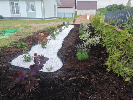 Мрамор галтованный белый фр. 20-40мм (20кг)