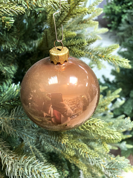 Шар елочный стекл. 8 см, [17]