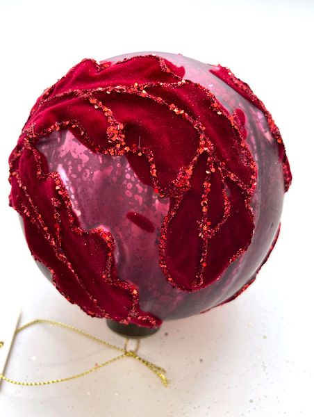 Шар елочный стекл. 10см [0634-13A/10]