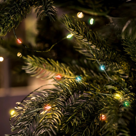 Светодиодная гирлянда Роса Feron CL583 200LED мульти, 20м IP20 [51444]