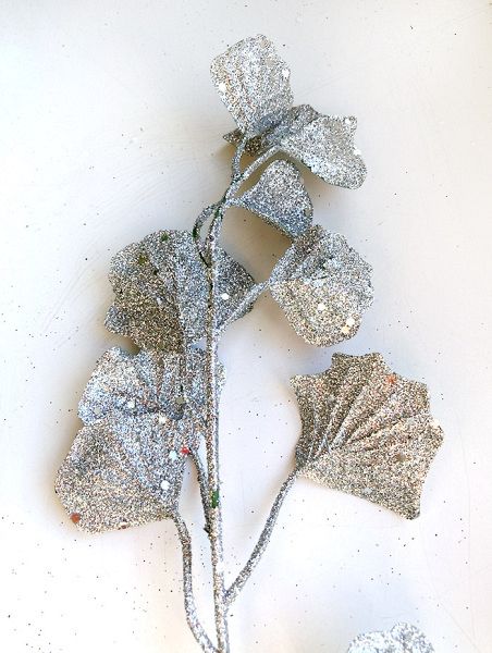 Украшение елочное "Ветка гинкго" 66см 