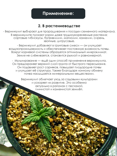 Вермикулит вспученный (агровермикулит) 5 литров Вермикулит вспученный (агровермикулит) 5 литров