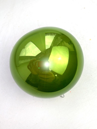 Шар елочный стекл. "Глянцевый" 8 см, [G-25]
