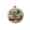 Шар елочный стекл. декупаж 12 см, [DQ4]