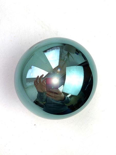 Шар елочный стекл. 8 см, [G-90]