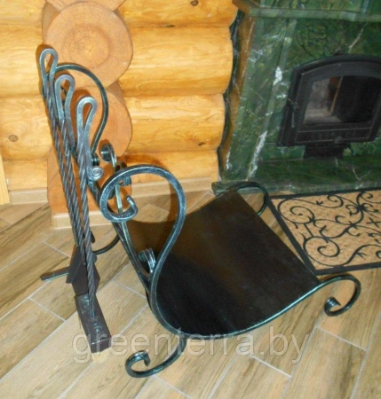 Кованый прикаминный набор "Волна" из 4 предметов