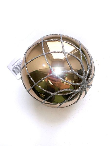 Шар елочный стекл. 10см [0354-3/10]