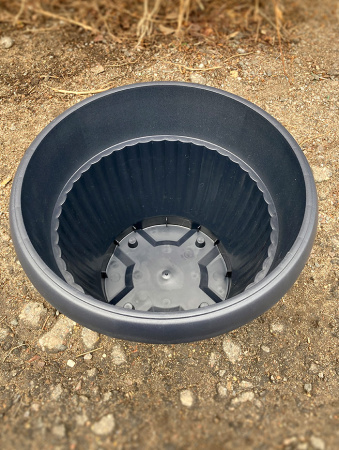 Цветочный горшок DCE Terra 13л, ø 35см, антрацит 