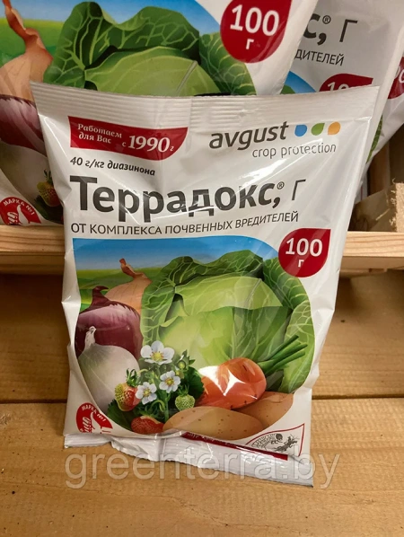 "Террадокс" марка МГ 100г, Универсальный препарат от медведки, майского хруща и др.