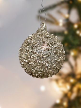 Шар елочный стекл. 8см [66001]