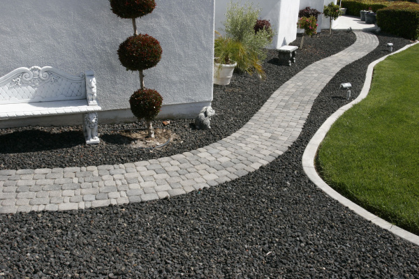 Щебень декоративный (гранитный), 5-10 мм, цвет серо-розовый