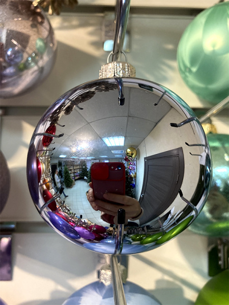 Шар елочный стекл. 8 см, [96]