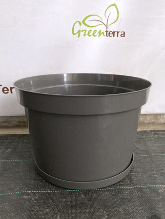 Горшок для цветов "Фикус 20" 20л, графит [00252]