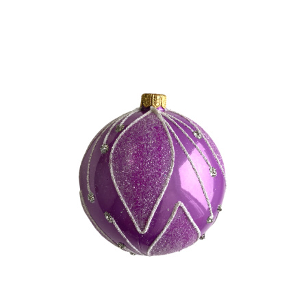 Набор шаров пластик. декор №5 разные цвета, 6см / 8см / 10см Шар пластиковый декорированный