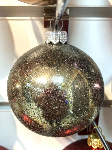 Шар елочный стекл. 8 см, [113s]