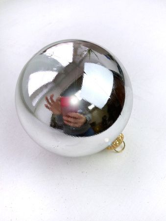 Шары пластиковые, серебро глянец Шары пластиковые, глянец серебро