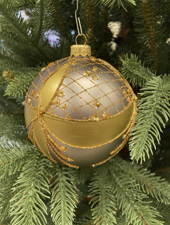 Набор шаров пластик. декор №6 разные цвета, 6см / 8см / 10см Шар пластиковый декорированный