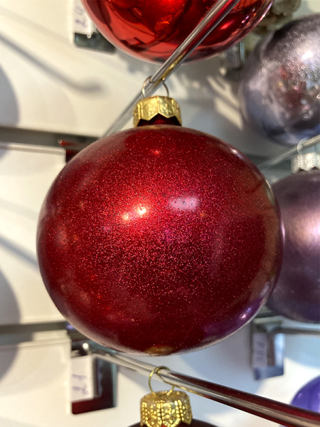 Шар елочный стекл. 8 см, [209]