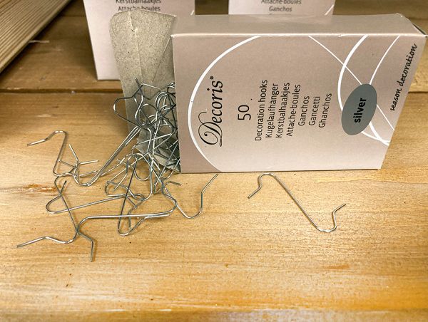 Крючки для елочных игрушек, серебро [400004]