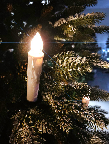 Светодиодная гирлянда Свечи беспроводные 10шт., таймер, IP-44 [494522]