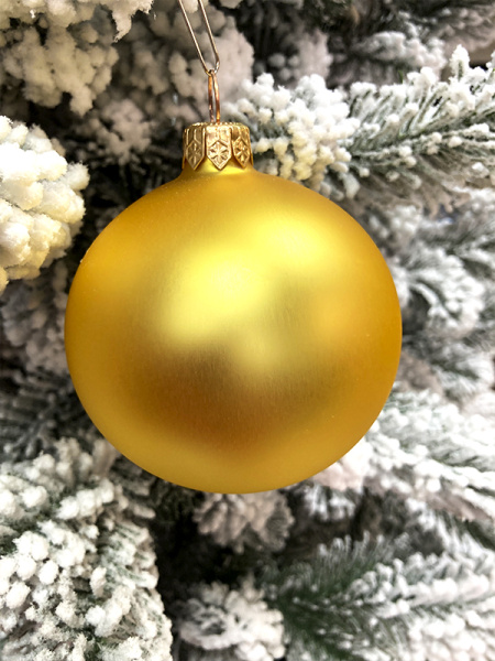 Шар елочный стекл. 8 см, [G-10]