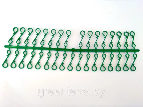 Пластиковые подвесы для елочных игрушек, зелёный (уп.66 шт.) Пластиковые подвесы для елочных игрушек, зелёный (уп.66 шт.)