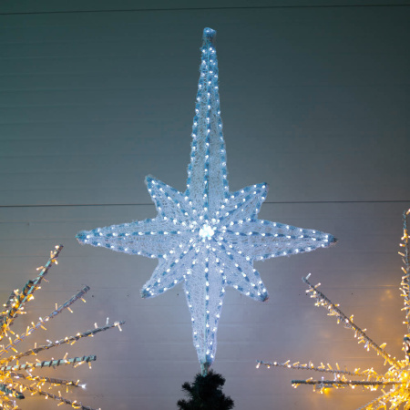 Макушка на елку "Роза ветров RGB" 