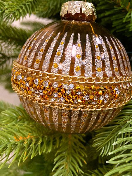 Шар елочный стекл. [60329]