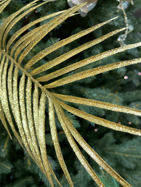 Ветка новогодняя "Пальмовый лист" [629145]