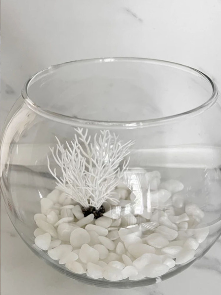 Мрамор галтованный белый фр. 20-40мм (20кг)