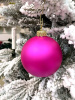 Шары пластиковые, малиновый мат.