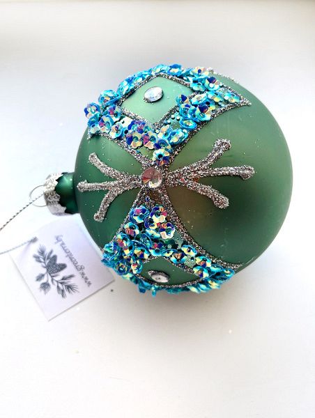 Шар елочный стекл. [5969-19]