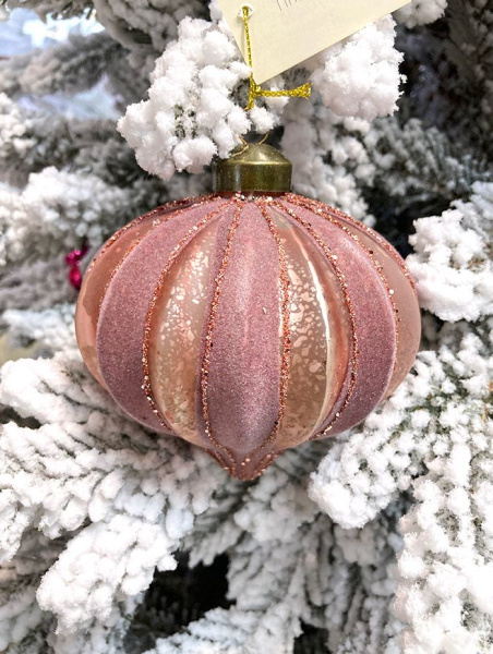 Игрушка елочная стекл. [0634-25]