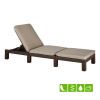 Лежак из искусственного ротанга DAYTONA, коричневый [258814]