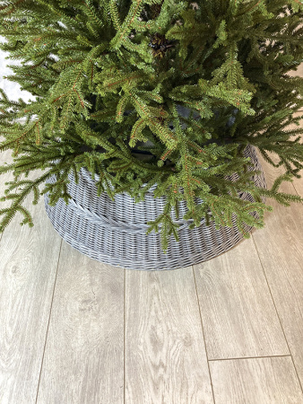 Корзина 75см плетёная под ёлку, разные цвета