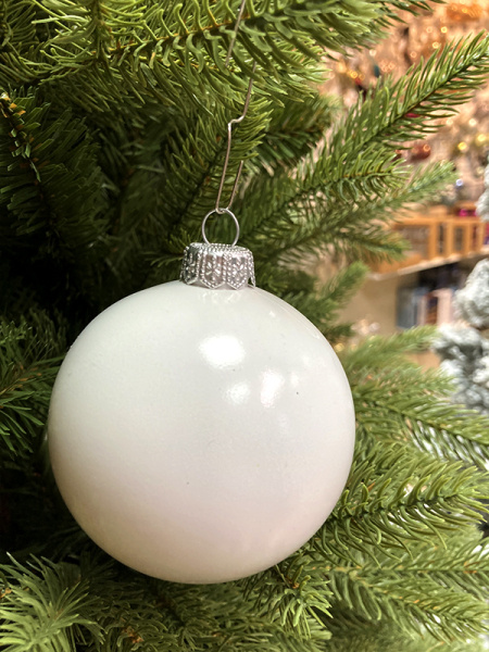 Шары пластиковые, белые глянец