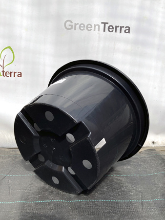 Горшок круглый под саженцы 25л, ø 43см, высота 26 см